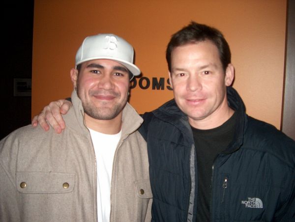 Lofa Tatupu and Coach Jim Mora